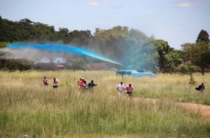 Police descend on war vets