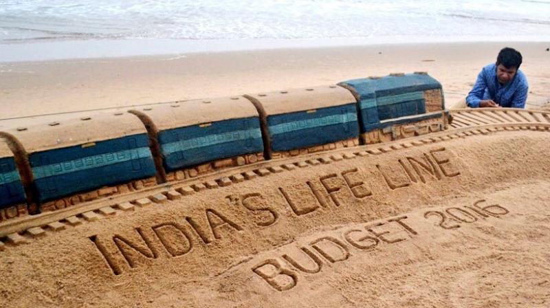 A tribute to India’s lifeline at Puri Beach in Odisha