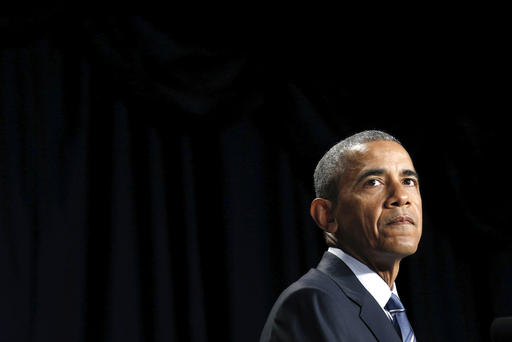 President Barack Obama pauses while speaking at an event in Washington D.C. on Feb. 4 2016