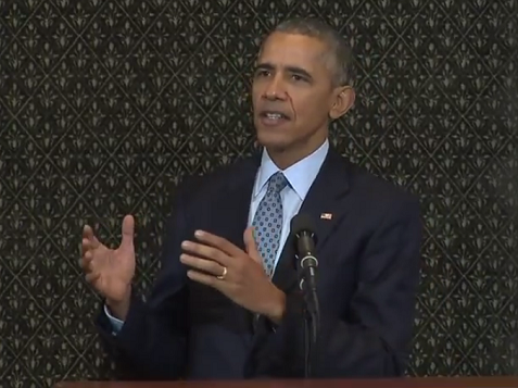 President Obama addressing the Illinois General Assembly on Wednesday