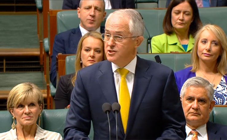 Prime Minister Malcolm Turnbull delivers the eighth Close the Gap report card to parliament