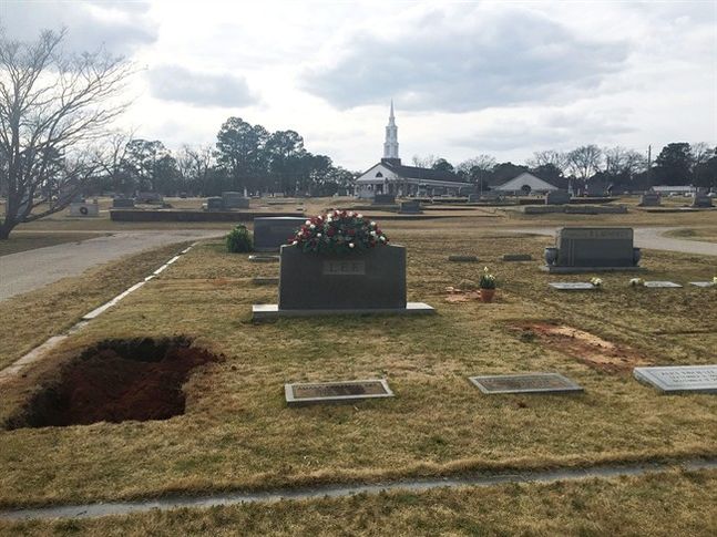 The Lee family cemetery plot is seen Saturday Feb. 20 2016 in Monroeville Ala. Lee the elusive author of best-seller