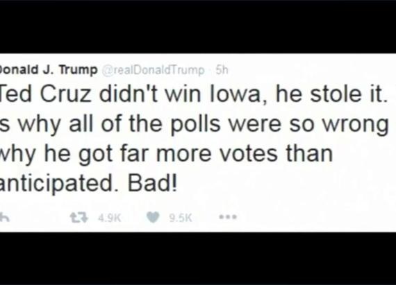 Trump Only Hurts Himself by Charging Cruz With Fraud