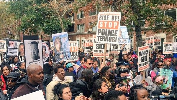 Rise Up October protests in New York are calling for a fundamental change in U.S. policing