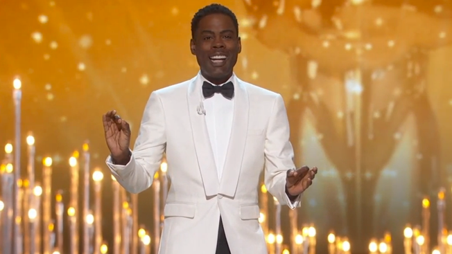 Rock addressed the #OscarsSoWhite controversy right out of the gate.   ABC