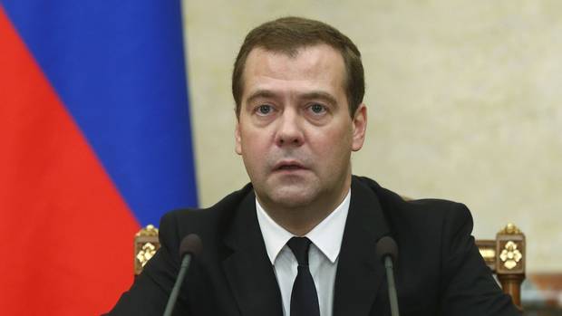 Russian premier Dmitry Medvedev