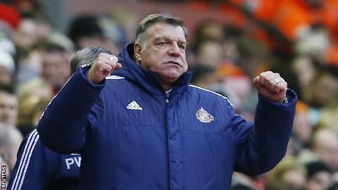 Sunderland manager Sam Allardyce