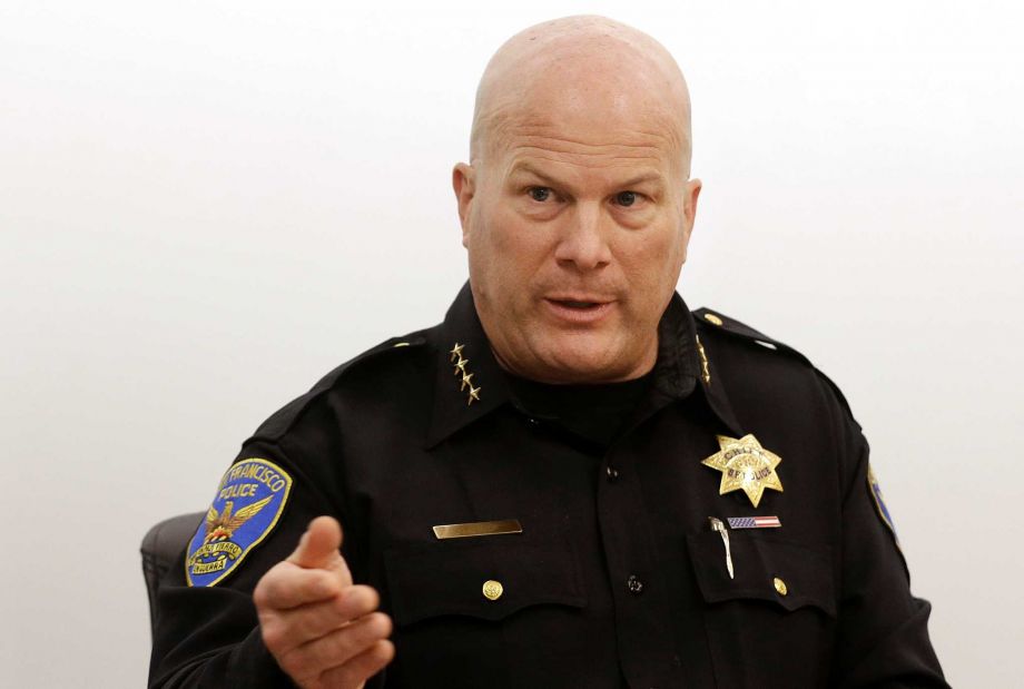 San Francisco Police Chief Greg Suhr is interviewed in San Francisco. San Francisco police officers are being asked to take an oath co-authored by Sgt. Yolanda Williams to turn in any colleagues who display intolerant behavior