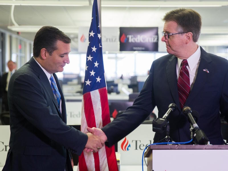 Sen. Ted Cruz won the Republican Iowa Caucus Monday night. Lt. Gov. Dan Patrick said it was inevitable