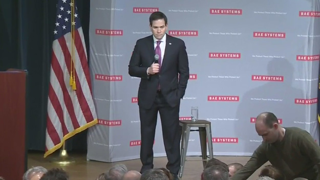 Senator Marco Rubio campaigns in New Hampshire