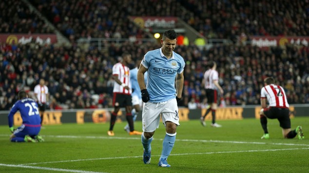 Sergio Aguero scored the winner for Manchester City against Sunderland