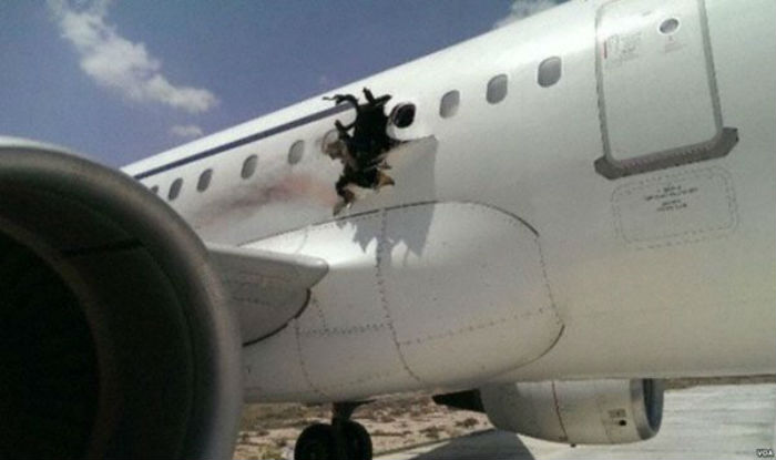 Somalia's al Shabaab claim responsibility for airplane blast that punched hole in fuselage