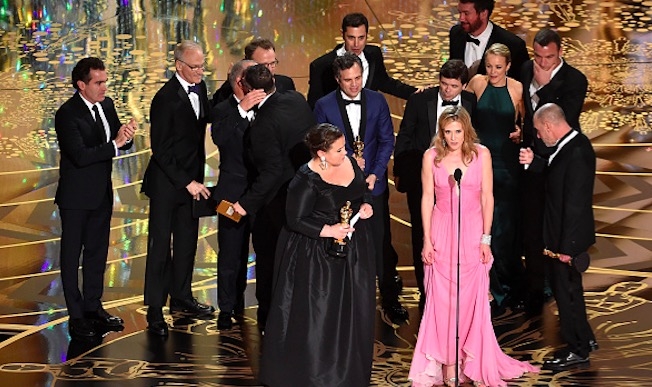 Spotlight picked up two Oscars at the 88th Academy Awards.   Getty Images