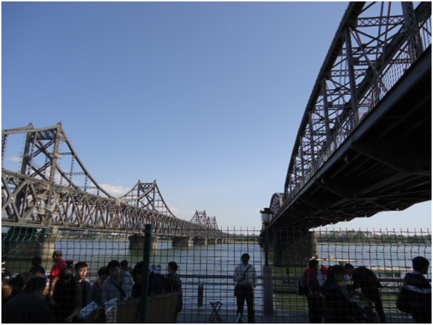 The Aprockgang bridge connecting North Korea and China