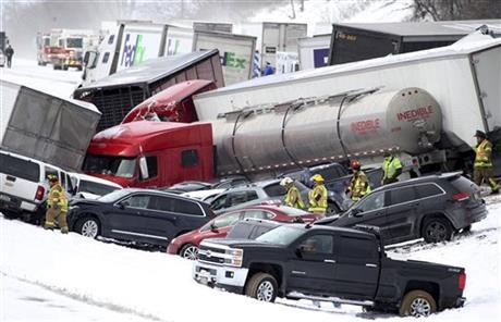 The I-78 massive pileup sent 73 people to the hospital and involved 64 vehicles police said