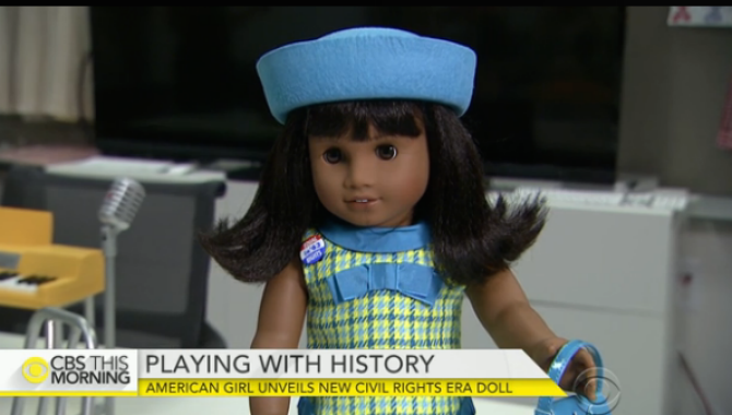 The Melody Ellison doll representing the civil rights era will be released late this summer.   		CBS News screenshot