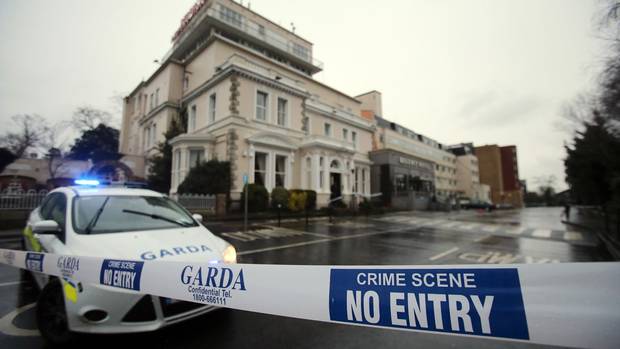 The earlier attack was at the Regency Hotel in Dublin