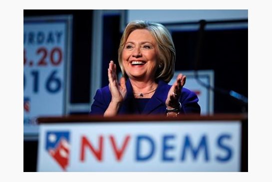 Democratic presidential candidate Hillary Clinton applauds while speaking in Las Vegas. Now that Iowa and New Hampshire are in the rear-view mirror the Democratic presidential contest shifts to markedly different