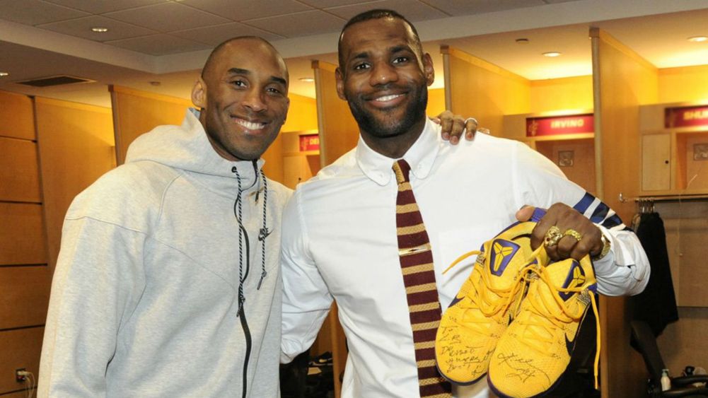 Le Bron James Receives New Sneakers From Hero Kobe Bryant