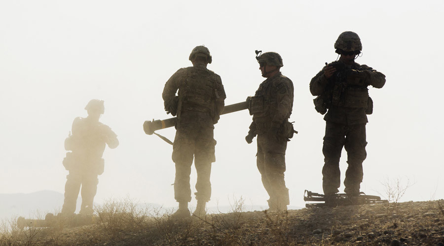 U.S. soldiers near forward operating base Gamberi in the Laghman province of Afghanistan