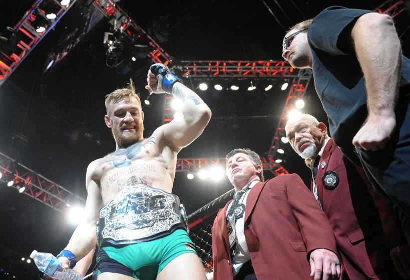 Conor Mc Gregor wins fighter of the year calls out Fabricio Werdum