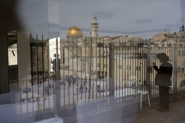 An ultra Orthodox Jewish man looks at the Western Wall the holiest site where Jews can pray in Jerusalem's Old City Monday Feb. 1 2016. The Israeli gover