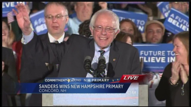 Sen Bernie Sanders NH victory speech