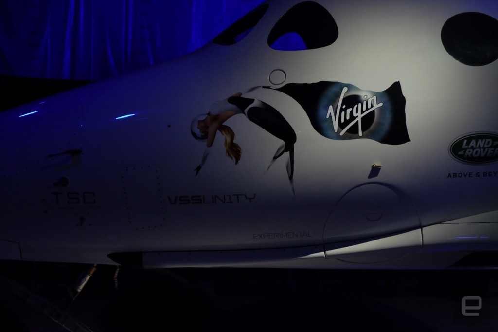 Virgin Galactic unveils the new SpaceShip Two, named the VSS Unity