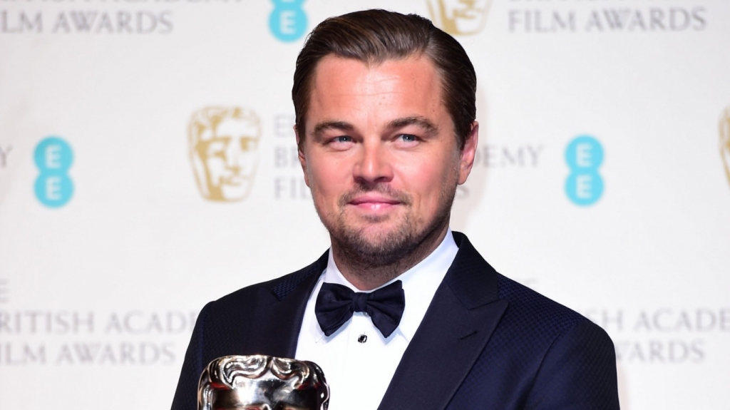 Watch Leonardo Di Caprio react to winning his first Bafta Award