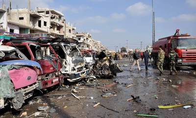 Syria Twin Bombings In Homs Kill 46