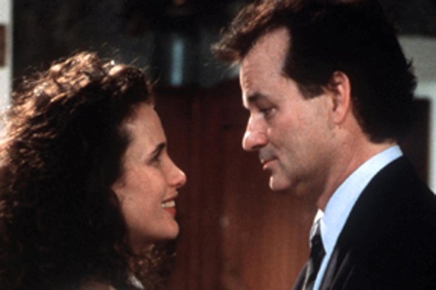 Bill Murray and Andie Mac Dowell in Groundhog Day