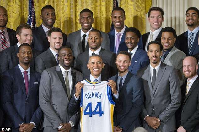 Barack Obama and the Golden State Warriors