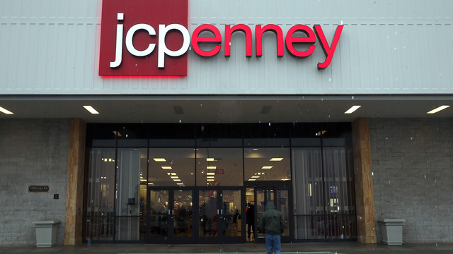 A customer enters a J.C. Penney store