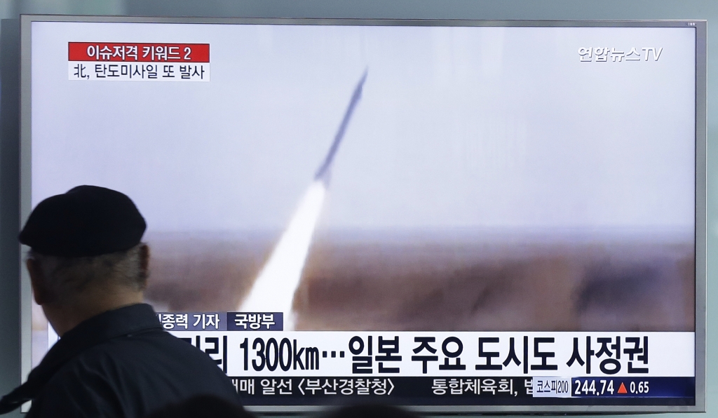 North Korea fires ballistic missile into sea days after threat against USA