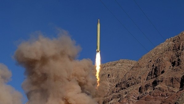 A missile launched from the Alborz mountains in Iran on March 9 2016 reportedly inscribed in Hebrew'Israel must be wiped out