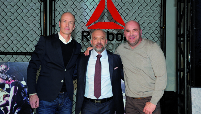 A new look  Reebok
president Matt O’Toole
Lorenzo Fertitta and Dana White