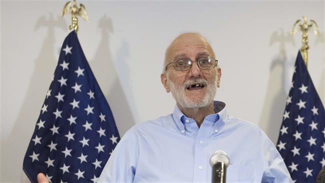 Alan Gross speaks during a press conference after being released by Cuba