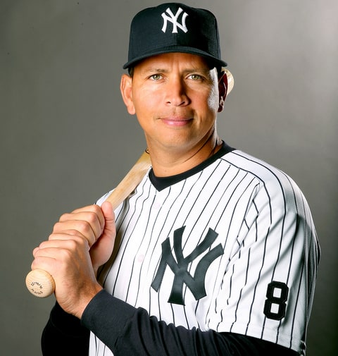 Alex Rodriguez #13 of the New York Yankees poses for a portrait