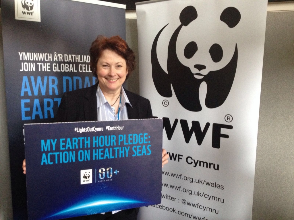 Angela Burns AM is supporting WWF's Earth Hour