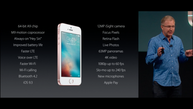 Apple executive Greg Joswiak introduces the 4-inch iPhone SE