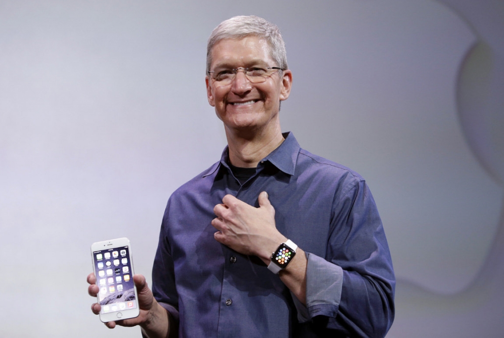 Apple CEO Tim Cook past and present