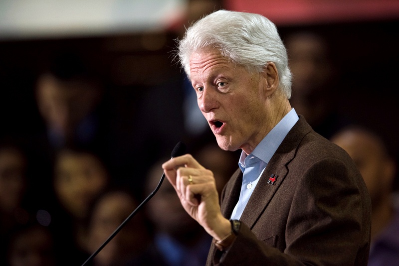 Former President Bill Clinton speaks at Paul Quinn College as he campaigns for his wife Democratic presidential candidate Hillary Clinton in Dallas on Feb. 22 2016