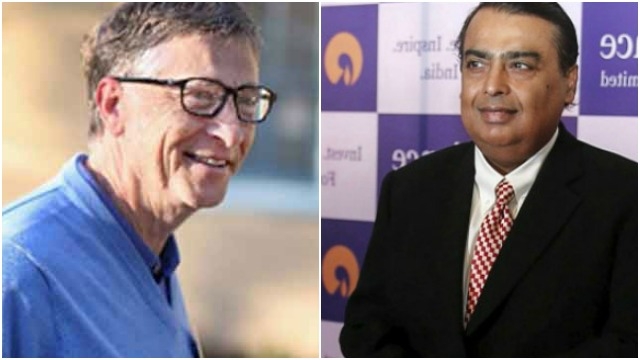 Bill Gates richest man in world Mukesh Ambani richest in India Forbes