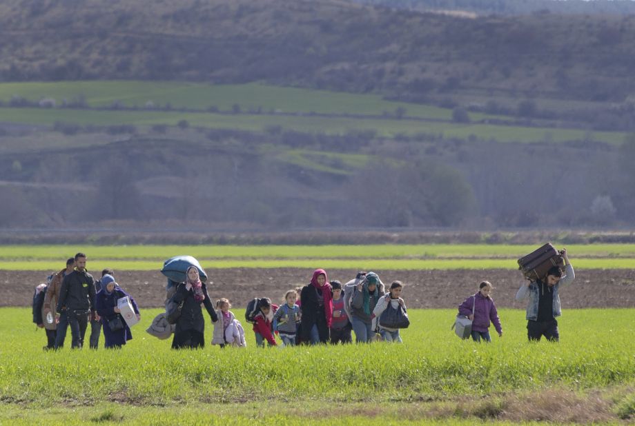 More than 10,000 mostly Syrian and Iraqi refugees were stuck at the country's Idomeni border as Greek officials said that nearly 32,000 migrants were