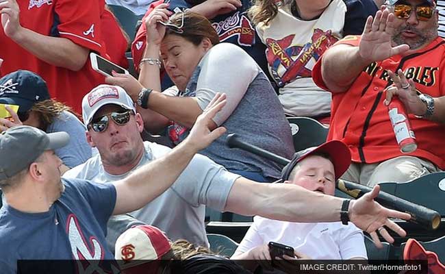 Hero Dad Saves Son From A Flying Baseball Bat In Viral