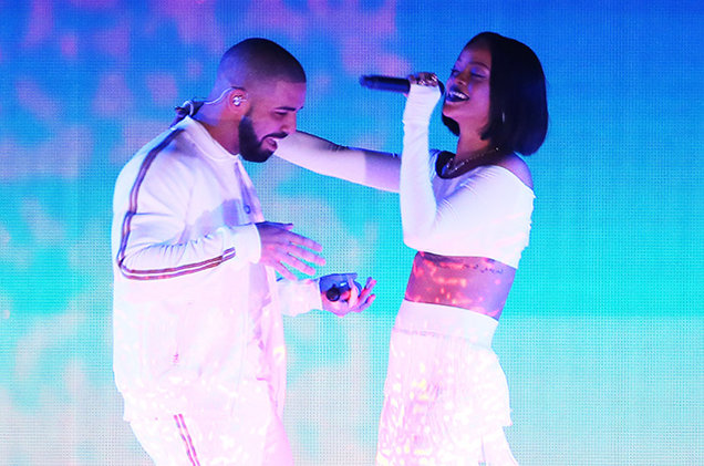 Drake and Rihanna perform together at the Brit Awards 2016 at The O2 Arena on Feb. 24 2016 in London England.                  David M. Benett  Dave Benett  Getty Images