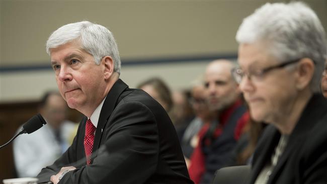 Michigan Governor Rick Snyder and Environmental Protection Agency Administrator Gina Mc Carthy testify on Capitol Hill in Washington DC