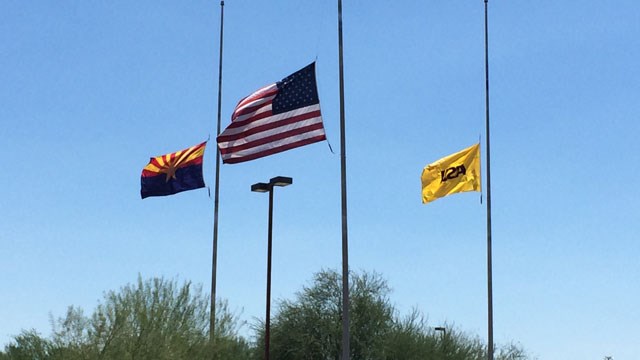 Flags at half-staff