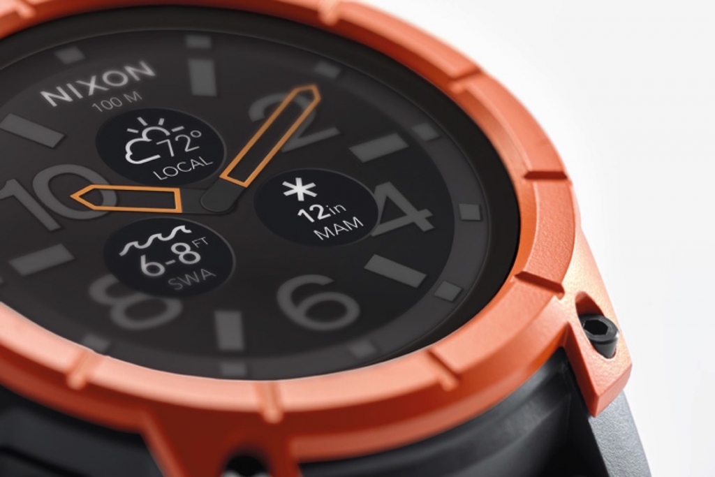 Nixon debuts Android smartwatch with 100-meter water resistance