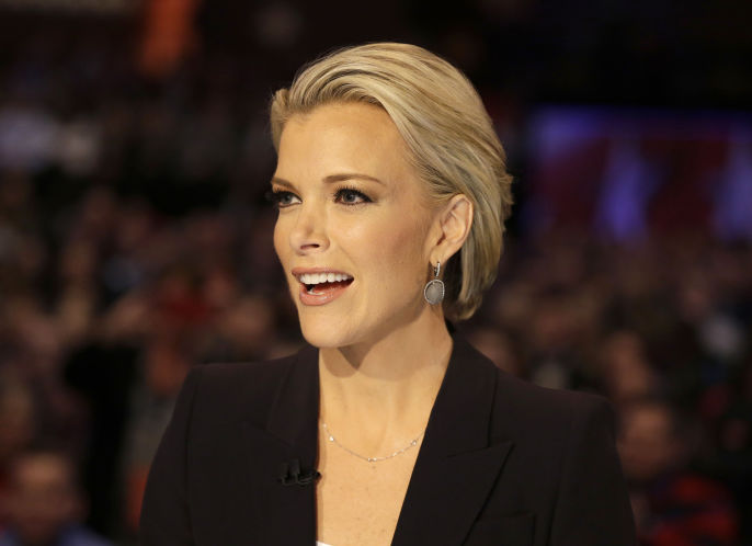 Moderator Megyn Kelly talks during a Republican presidential primary debate in Des Moines Iowa in January. Anticipating another appearance on a debate stage with Donald Trump Kelly says their public feud hasn't affected her preparation and she doesn't